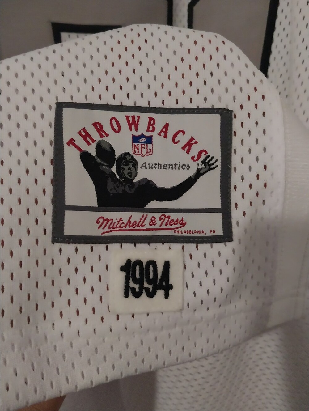 Mitchell & Ness Los Angeles Raiders Tim Brown 1994 75th Anniversary Patch Sz. 54 - Picture 6 of 10
